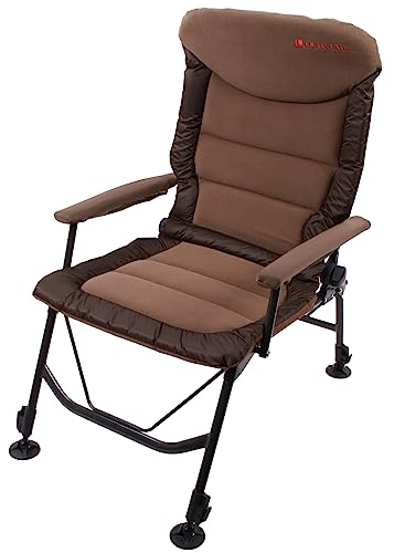 Ultimate Silla con Reposabrazos Deluxe Silla para Carpfishing | Silla carpfishing