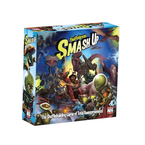 AEG Smash Up Base Game | Shufflebuilding Card Game | Aliens Dinosaurs Ninjas Pirates Robots Tricksters Wizards Zombies | 2-4 Players | Ages 10 | 2-4 Players Ages 12 45 Mins Deck Construction  product thumbnail 2