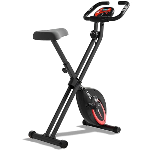 Ultrasport F-Bike, Entrenador Bicicleta, Bicicleta Fitness Ordenador Entrenamiento Lcd, Bicicleta Plegable, Máx. Del Usuario 110 Kg, Medición Pulso, 8 Niveles Resistencia, Rueda Ajuste, Azul Marino