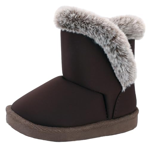 Image of Femizee Girls Boys Warm Winter Boots Kids Outdoor Snow Boots(Toddler /Little Kid)