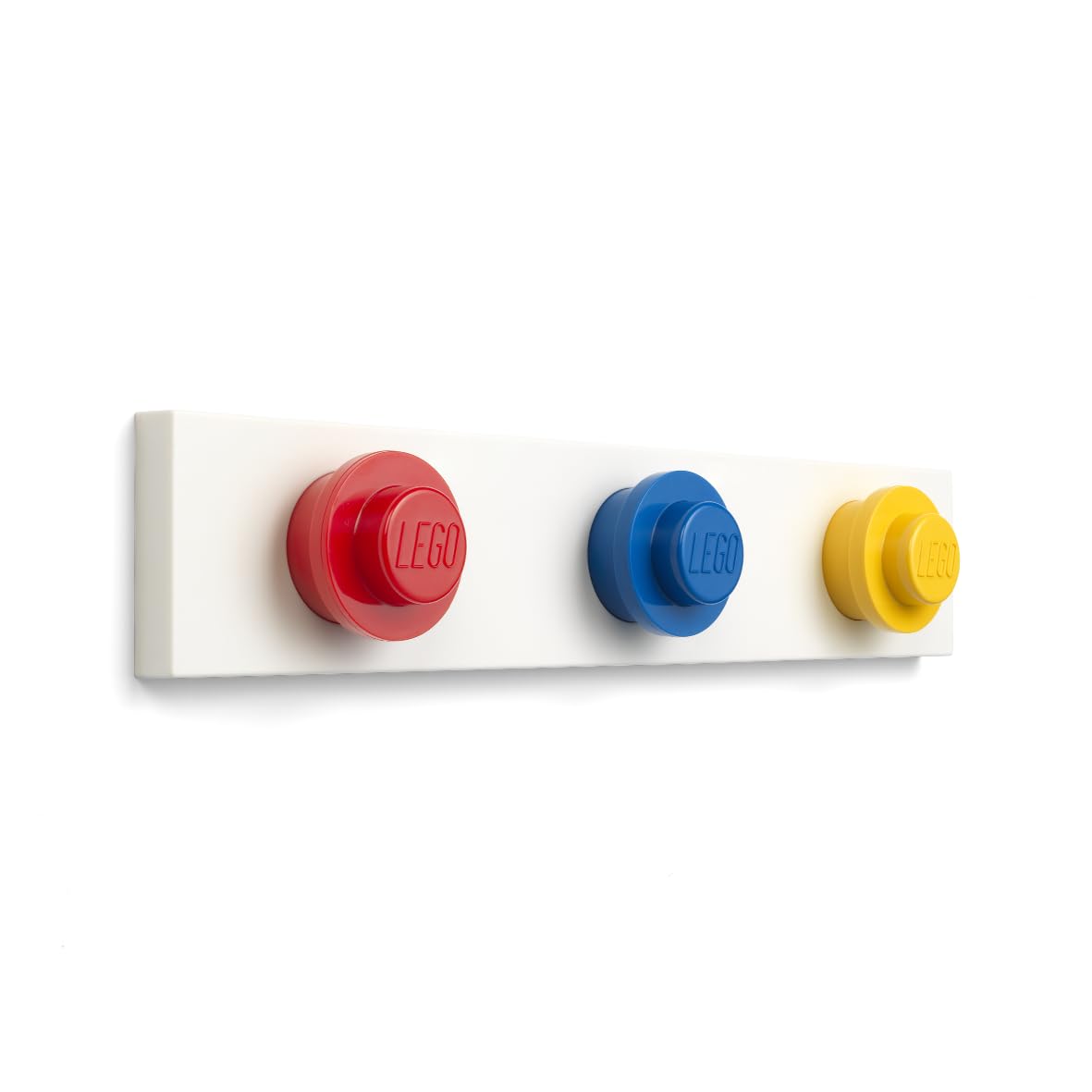 LEGO Wall Hanger - Hooks Wall Mounted Decorative Home Accessories for Kids & Adults - Cute Room Decor Space-Saving Hooks Wall Hangers Red, Blue,Yellow