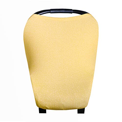 Image of Copper Pearl Multi-Use Cover: Car Seat Covers, Nursing Cover, and Stroller Cover for Sun - Stretchy Fabric, All-Season Use, Stylish Designs, Easy Access for Moms - Marigold