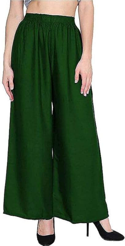 fancy star Women's and Girls Reyon Plazo Pant for Girls Regular Fit Palazzo Pants.-picture-29