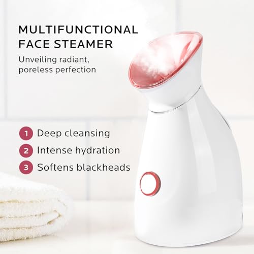 image for colorfarm Facial Steamer Skin Care Kit: Face Steamer Home Spa Deep Cle