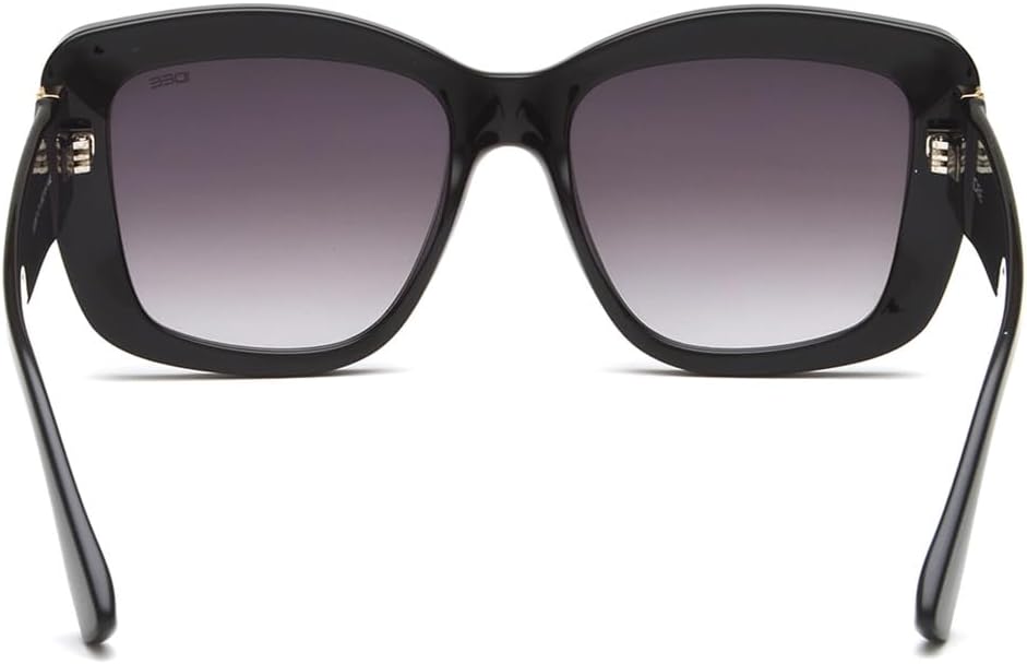 IDEE 100% UV Protected Gradient Full Rim Square Ladies Large Polycarbonate Frame Polycarbonate Lens Sunglasses