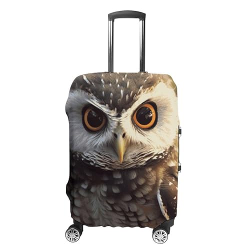 Carry on Luggage Cover Cute Owl Suitcase Covers for Luggages Tsa Approved Travel Luggage Sleeve Protector Elastic Suitcase Protector Anti-Scratch Washable Fits 19-30 Inch Case -L