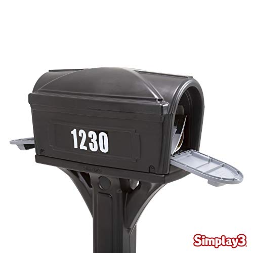 Simplay3 American Home 42002R-04 Dig-Free Easy Up Classic Mailbox – Black