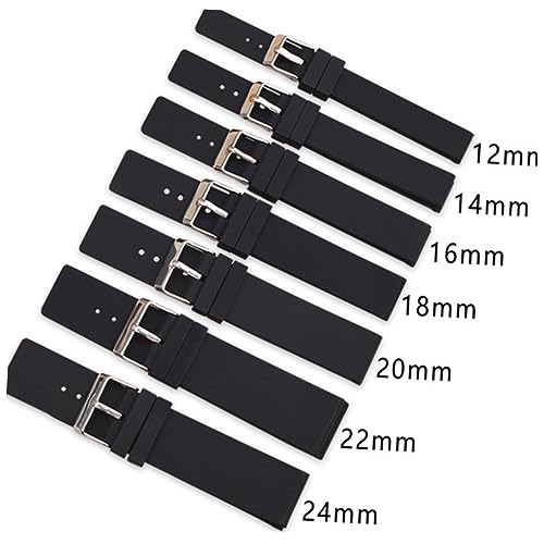 Homoyoyo 24mm Silicone Bands Replacement Strap for Quartz Soft Breathable Easy to Use2