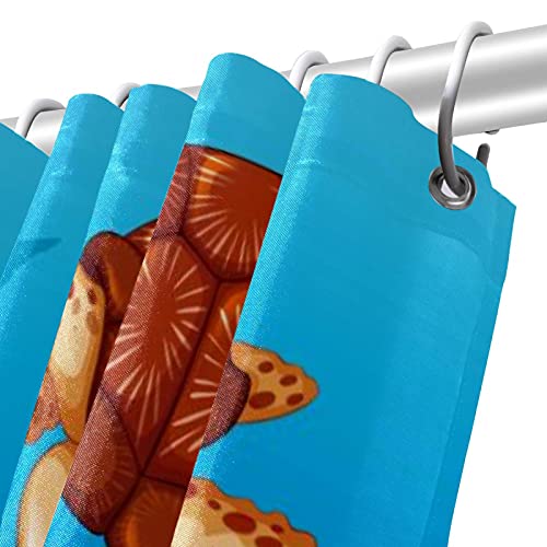 Rideau de douche motifs animaux méduses imperméable coloré