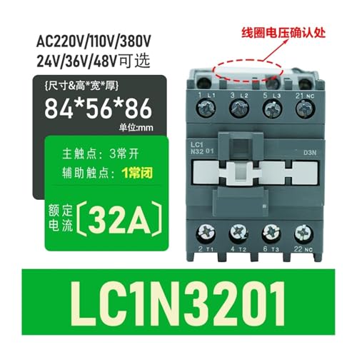 Contacteur CA LC1N0610 220V pour commande de moteur triphasé - 2