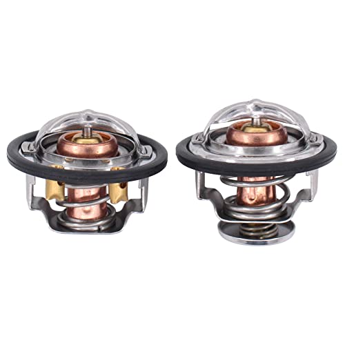 MOTOKU Front/Rear Thermostat 180/185° for Chevy GMC Duramax