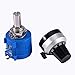10K Ohm 10 Turn Wirewound Potentiometer 3590S-2-103L Rotary Precision Pot with Knob for Electronic Control Systems - Adjustable Resistor for Industrial Equipment