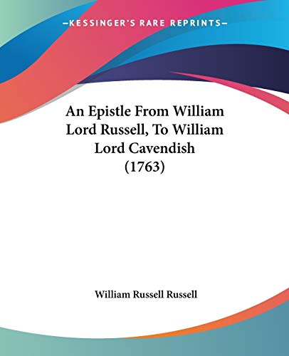An Epistle From William Lord Russell, To William Lord Cavendish (1763)