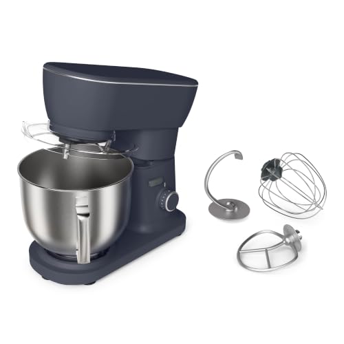 Image of bella STIR 5.3Qt Tilt-Head Stand Mixer, 12-Speed Countertop Mixer, Denim