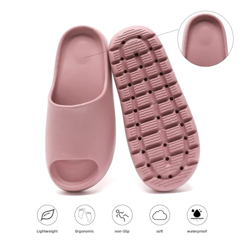 Image of Yueerlu Cloud Slides for Women Men, Recovery Womens Pillow Slides,EVA Anti-Slip shower shoes,Thick Sole Open Toe Garden Shoes,men's sandals,mens slippers for Indoor and Outdoor Size