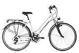 KS Cycling Trekkingrad Damen Alu-Rahmen 28'' Metropolis weiß RH 53 cm Flachlenker