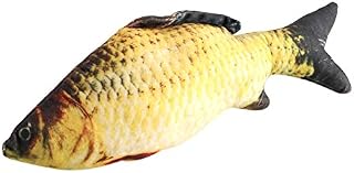GOTOTOP Simulation Fish Plush Pillow-Soft Fish Toy Stuffed Cushion Oversized Pillow Creative Gift Home Decor Children's Room Decoration(60CM)