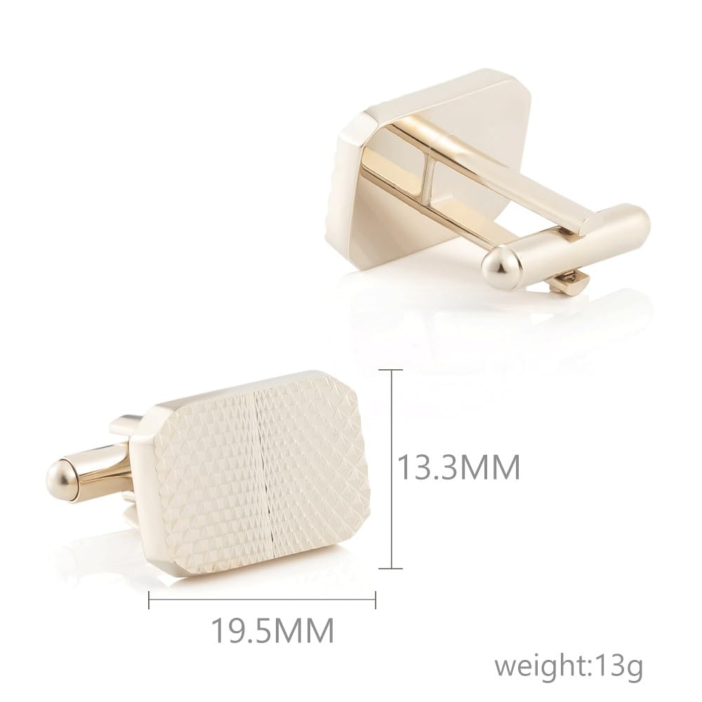 Gemelli in Metallo Dorato elettroplaccato Commercio Estero Gemelli per Camicia Francese da Uomo Abbigliamento