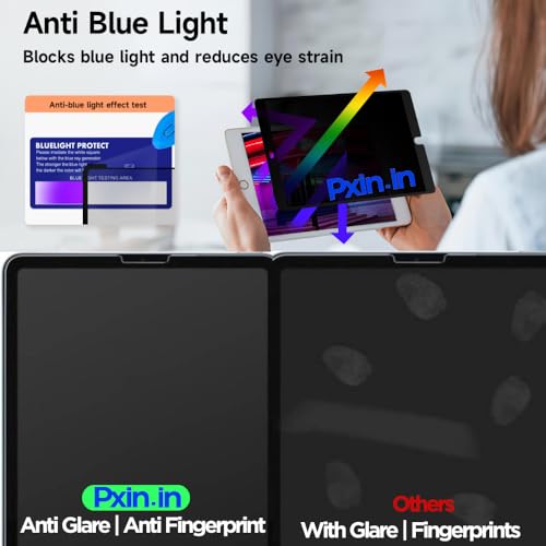 Image of Pxin Tablet Privacy Screen Guard compatible with Acer Iconia Tablet iM9 | No.1 | Anti Glare | Anti Blue Light | Anti UV | 4 Way Privacy Filter | 360 Privacy | Eye Protect