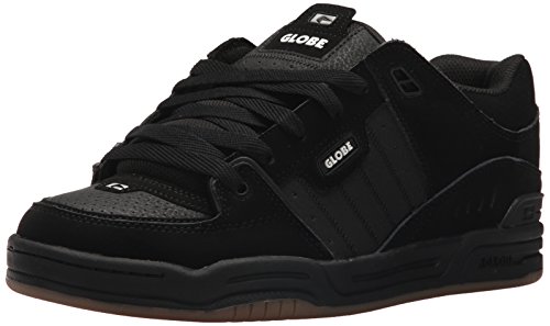 Image of Globe Men's Fusion Shoe, Black /Black /Silver Grey, 6 M US