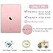 iPad mini 5/ Mini 4 Keyboard Case - 360° Rotatable 180 Flip- 7 Colors Backlit - Wireless Smart Folio Auto Sleep/Wake Hard Cover fit iPad mini 5 2019(5th Gen)/ iPad mini 4 2015, Rose Gold