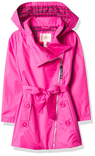 Image of Jessica Simpson Girls Pretty Trenchcoat, Fuchsia Pink Gingham, 5-6 US