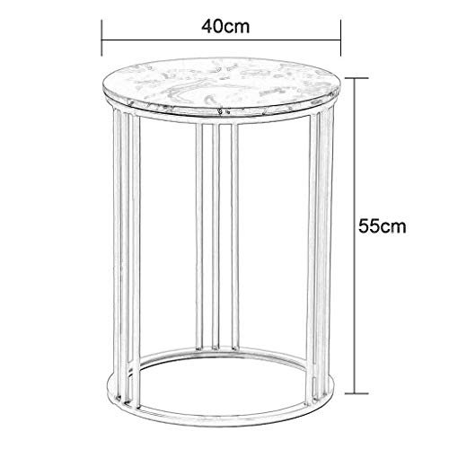 Petite table basse de salon en marbre pour petits espaces - 3