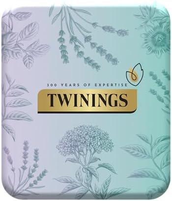 Twinings Premium Pocket Tea Tin - 4 Envelopes | Perfect Stocking Filler, Secret Santa & Travel Size Gift Tin | Premium Tea Selection Under £10