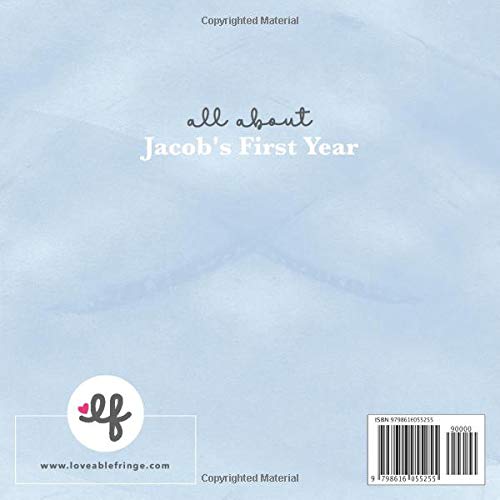 Jacob: All About Baby Jacob's First Year [Personalized Baby Book]