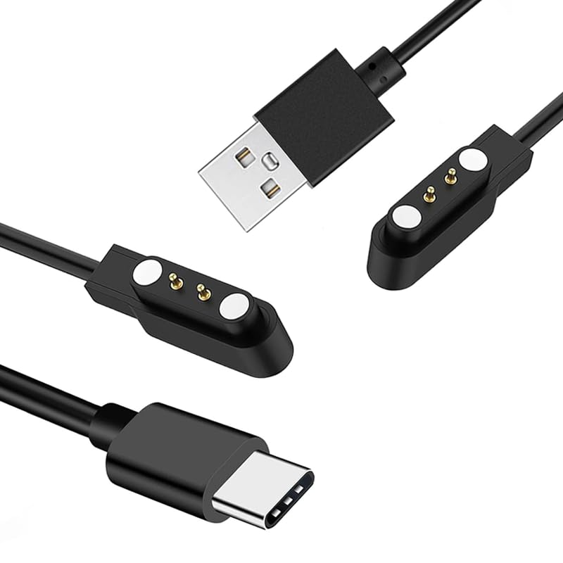 Miniatura 2 de GloryFit - Cargador de reloj inteligente GloryFit T80 T70 T60 T50 P99 P98, cable de carga magnético para PuqoT80, CASCHOT70P98, MatastT60P99,