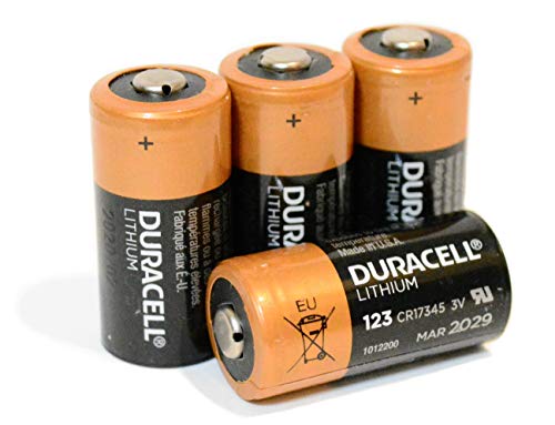 4 x Duracell DL123A Ultra Lithium Batteries (CR123A)