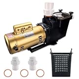 W3SP2607X10 Super Pool Pump 1HP 50Hz 230V Replacement for Hayward SP2607X10,Single Speed Pool Pump Suitable for Above and In Ground Pools and Spa