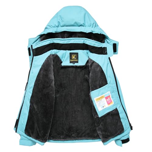 Image of Keevoom Boys Girls Winter Coat Ski Jacket Windproof Waterproof Kids Snowboard Warm Fleece Snow Coats