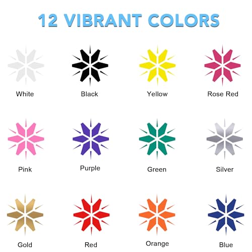 HTV Vinyl Bundle - 12 Pack of 12 x 3' Rolls for Cricut & Cameo