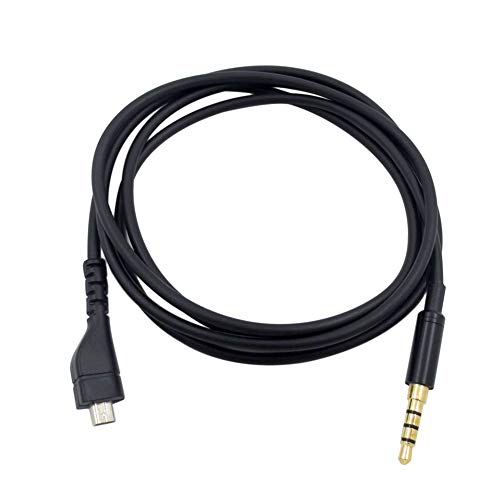Xingsiyue Câble de Remplacement pour SteelSeries Arctis 3/5/7/Pro/Pro Wireless Gaming Headsets, 1.2m/3.9fts Câble Audio Noir Cover