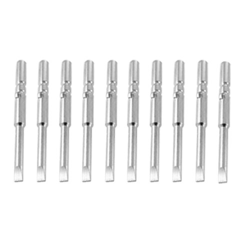 Aexit 10Pcs 3.5mm Metal Slotted Screwdriver Bit w Round Drill Hole (28b37c00af9240229ce3d08932b4daba)