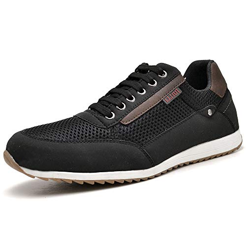 Sapatênis Sapato Casual Com Relógio e Carteira Masculino JUILLI R1100DB Tamanho:38;cor:Preto;gênero: