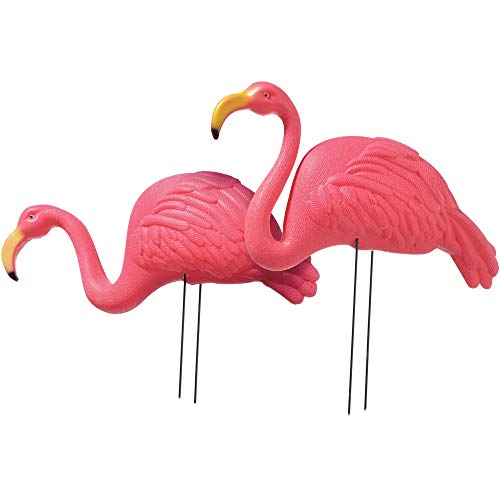 (PKT) Hawaiian Flamingo Garden Stakes (2 pk)