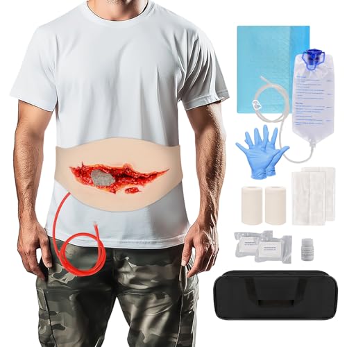 MedEduQuest Wearable Wound Belly Model Training Kit, Wound P