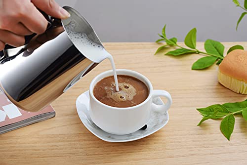Apexstone 12 Oz Espresso Steaming Pitcher, Espresso Milk Frothing Pitcher 12 Oz, Coffee Milk Frothing Cup, Coffee Steaming Pitcher 12 Oz/350 Ml #TOP5