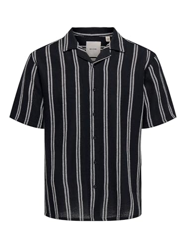Chemise Only & Sons Onstrev Life pour homme et femme coupe droite en maille structurée