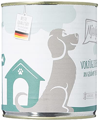 MjAMjAM - nourriture humide premium pour chiens - excellent veau aux courgettes vapeur, pack de 6 (6 x 800 g), sans céréales avec supplément de viande – Image 6