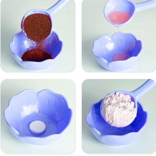 Tazón plástico profesional floral para mascarillas faciales miniatura 6