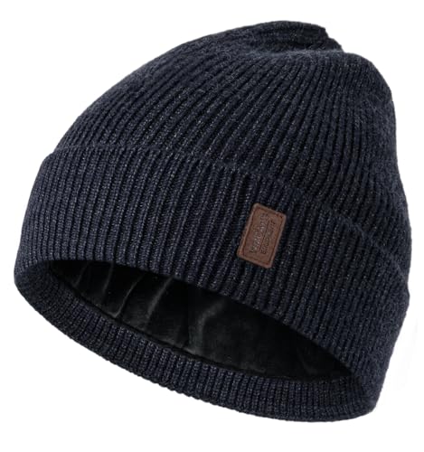 Image of Wmcaps Winter Beanie for Men Women, Fleece Lined Beanie Soft Warm Knit Hat Ski Stocking Cuffed Cap