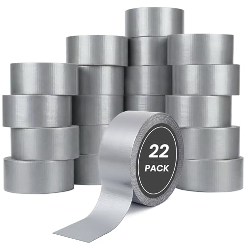 TOMAIX 22 Rolls Heavy Duty Duct Tape Bulk, 720 Yards,