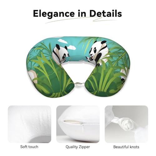 Almohada de viaje espuma viscoelástica U 30 cm miniatura 3