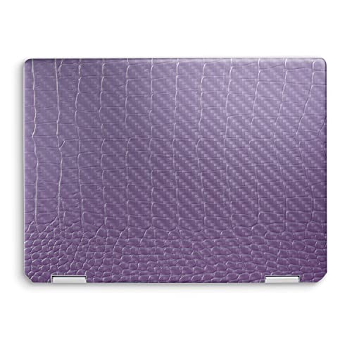 Image of MightySkins Carbon Fiber Skin Compatible with HP Spectre x360 14 inch (2022) Full Wrap Kit - Purple Gator Skin | Protective, Durable Textured Carbon Fiber Finish | Easy to Apply | Made in The USA