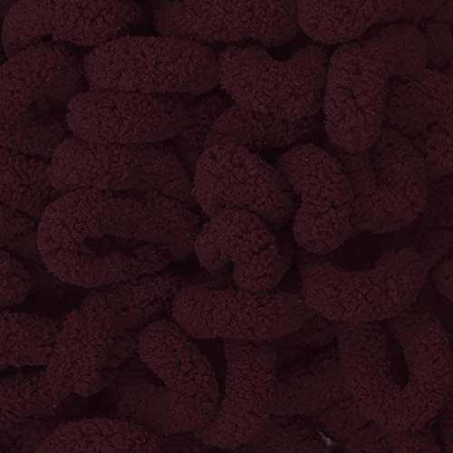 Image of Lion Brand Yarn Off the Hook Yarn, Bulky No-Needle Craft Yarn for Crocheting, Hand-Knitting, 1-Pack, Cherry Bomb