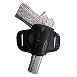 YT HOBBY Handmade Fast Draw Outside The Waist Band OWB Carry Leather Gun Holster (Black - Right Hand, All 1911 Models)