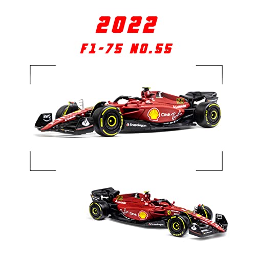 Bburago 1:43 F1-75 #55 2022 Modelo Coleccionable miniatura 2